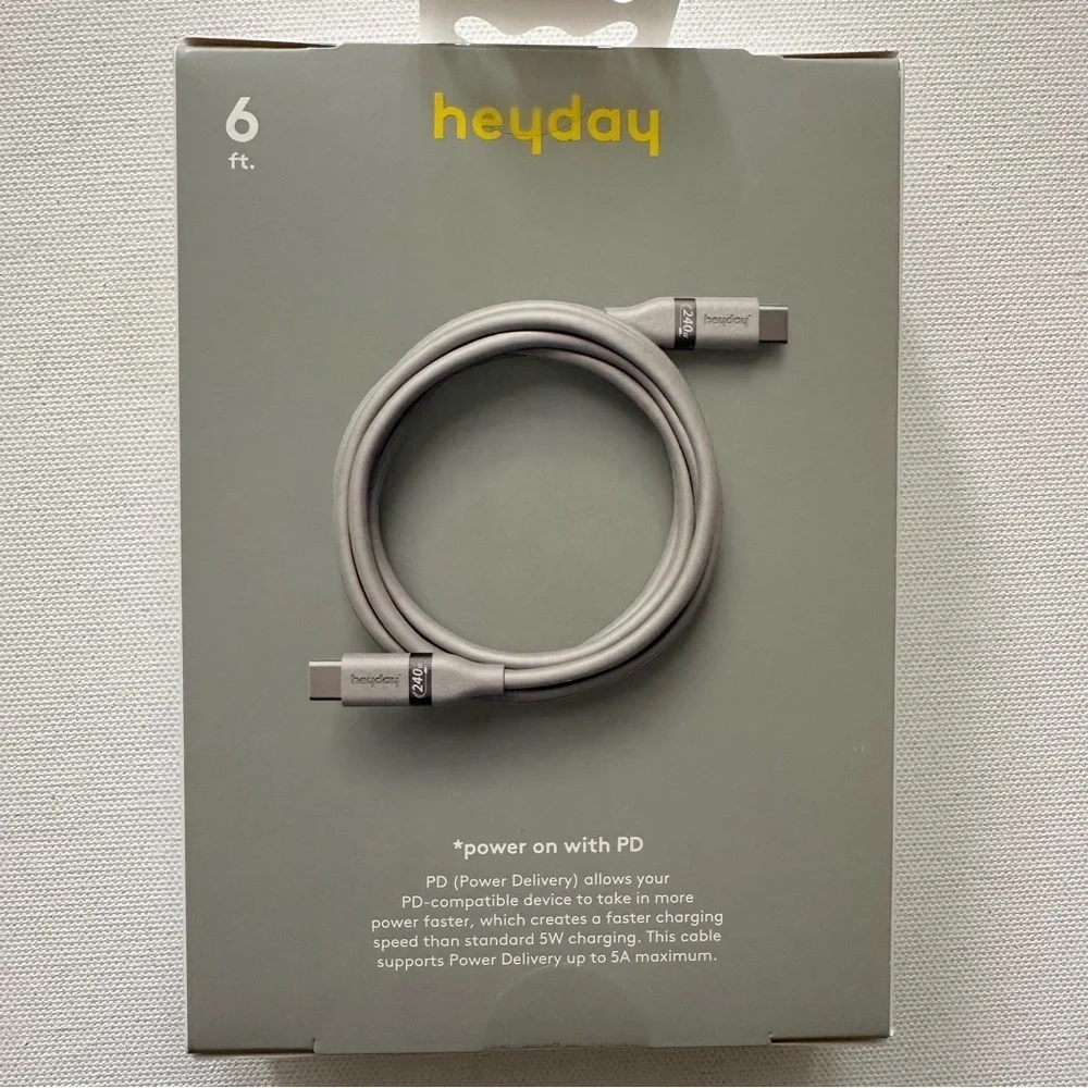 Heyday Soft-Touch USB-C Cable - 3 Pack